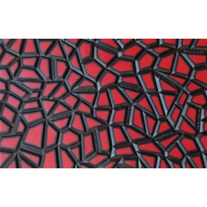 Zoolrubber Hexa4 Grip - rood/zwart