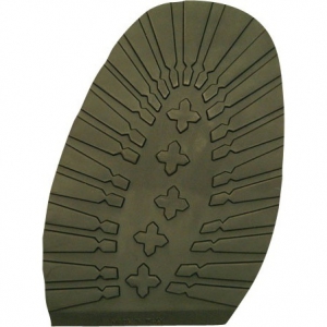 Vibram 2333 halve profielzool - zwart