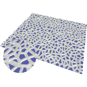 Hexa4 Grip zoolrubber - blauw/wit