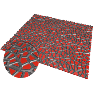 Hexa4 Grip zoolrubber - rood/zwart